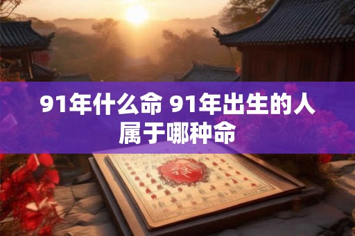 91年什么命 91年出生的人属于哪种命