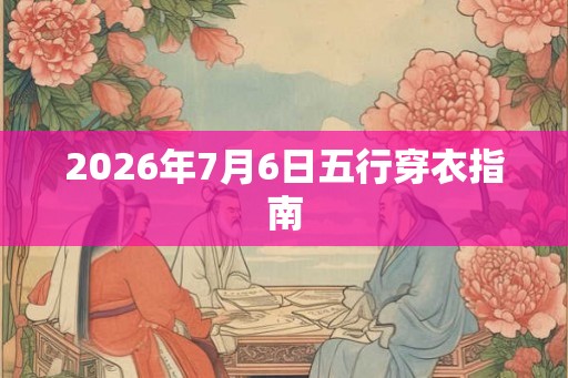 2026年7月6日五行穿衣指南