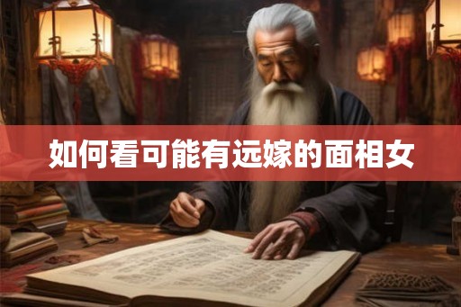 如何看可能有远嫁的面相女