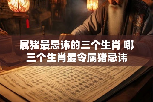 属猪最忌讳的三个生肖 哪三个生肖最令属猪忌讳 属猪最忌讳的三个生肖 哪三个生肖最令属猪忌讳