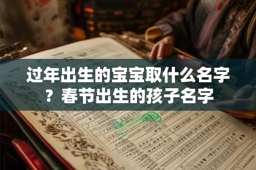 过年出生的宝宝取什么名字？春节出生的孩子名字