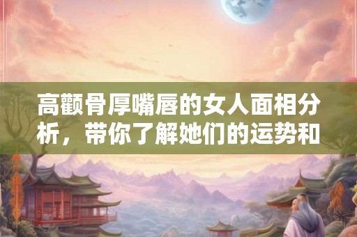 高颧骨厚嘴唇的女人面相分析，带你了解她们的运势和性格！