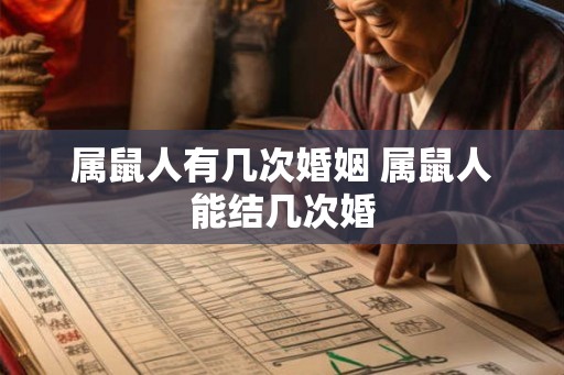 属鼠人有几次婚姻 属鼠人能结几次婚 属鼠人有几次婚姻 属鼠人能结几次婚