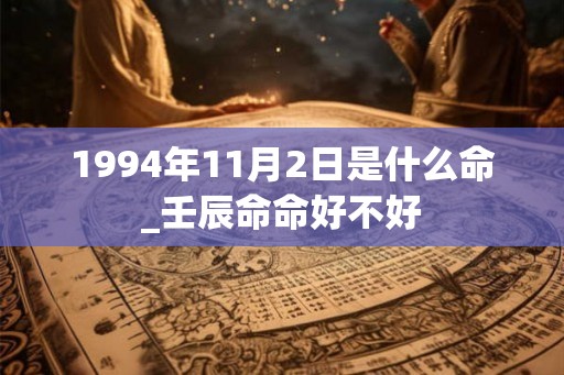 1994年11月2日是什么命_壬辰命命好不好