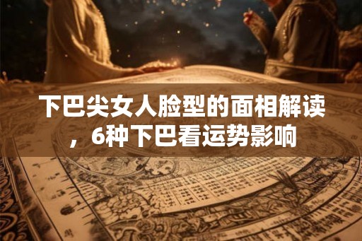 下巴尖女人脸型的面相解读，6种下巴看运势影响