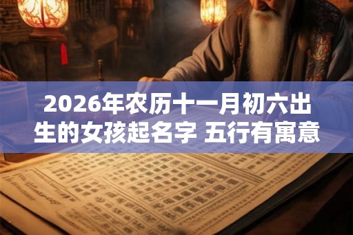 2026年农历十一月初六出生的女孩起名字 五行有寓意的好名字推荐