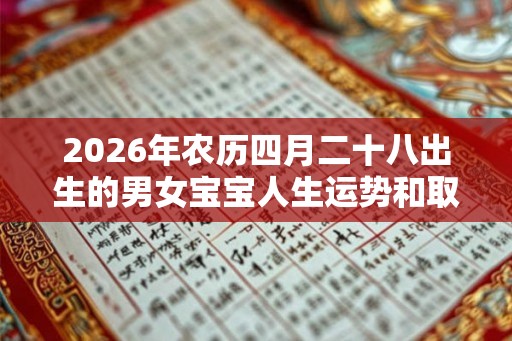 2026年农历四月二十八出生的男女宝宝人生运势和取名参考