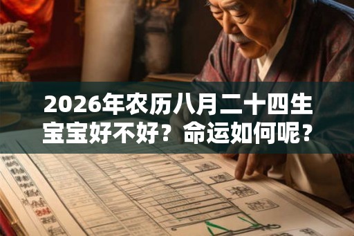 2026年农历八月二十四生宝宝好不好？命运如何呢？
