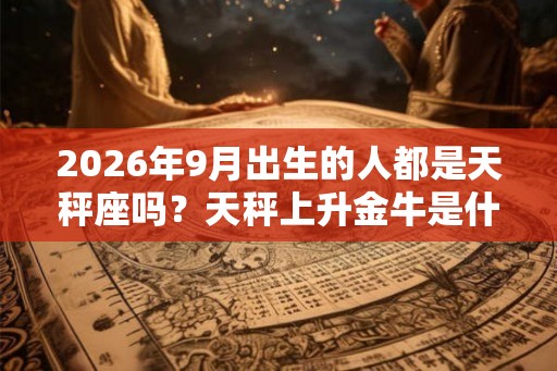 2026年9月出生的人都是天秤座吗？天秤上升金牛是什么性格？