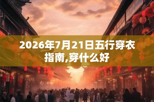 2026年7月21日五行穿衣指南,穿什么好