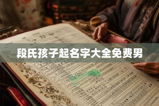 段氏孩子起名字大全免费男