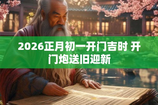 2026正月初一开门吉时 开门炮送旧迎新
