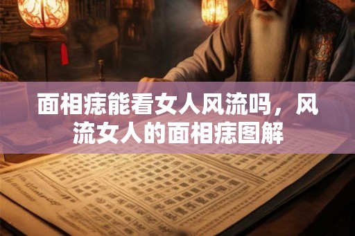 面相痣能看女人风流吗，风流女人的面相痣图解
