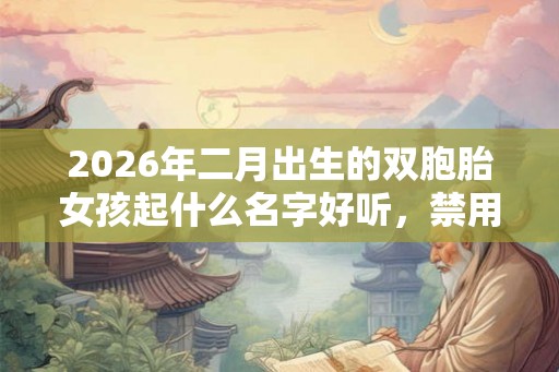 2026年二月出生的双胞胎女孩起什么名字好听，禁用什么字