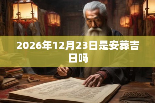 2026年12月23日是安葬吉日吗