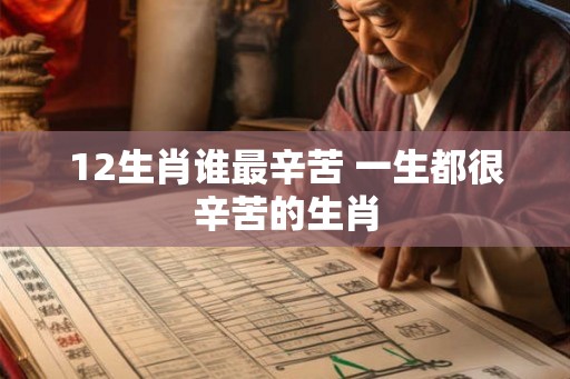 12生肖谁最辛苦 一生都很辛苦的生肖