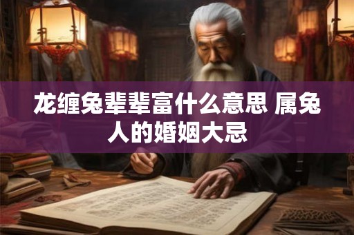 龙缠兔辈辈富什么意思 属兔人的婚姻大忌 龙缠兔辈辈富什么意思 属兔人的婚姻大忌