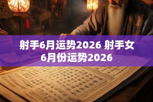 射手6月运势2026 射手女6月份运势2026