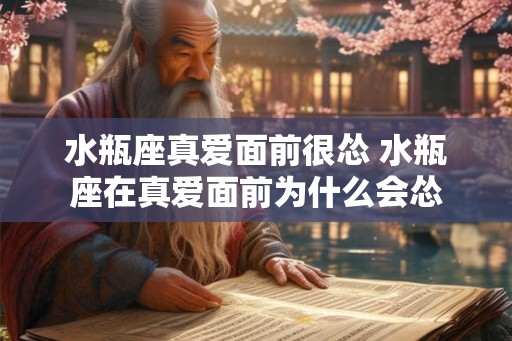 水瓶座真爱面前很怂 水瓶座在真爱面前为什么会怂 水瓶座真爱面前很怂 水瓶座在真爱面前为什么会怂
