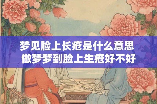 梦见脸上长疮是什么意思 做梦梦到脸上生疮好不好 梦见脸上长疮是什么意思 做梦梦到脸上生疮好不好