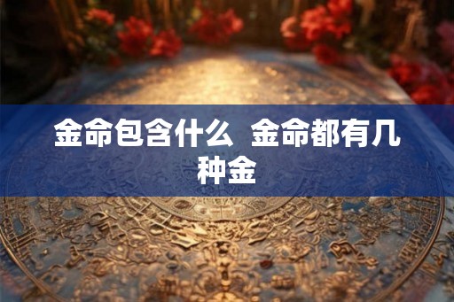 金命包含什么  金命都有几种金