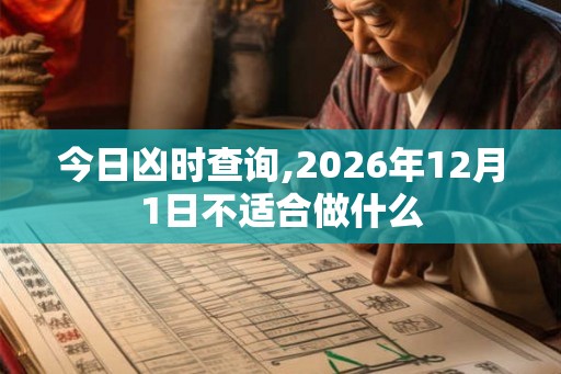 今日凶时查询,2026年12月1日不适合做什么 今日凶时查询,2026年12月1日不适合做什么