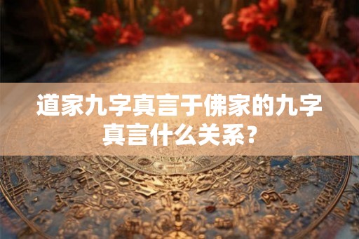 道家九字真言于佛家的九字真言什么关系？