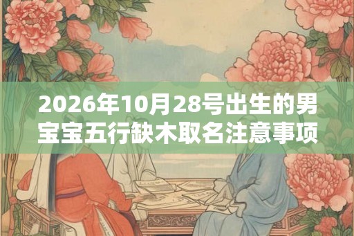 2026年10月28号出生的男宝宝五行缺木取名注意事项