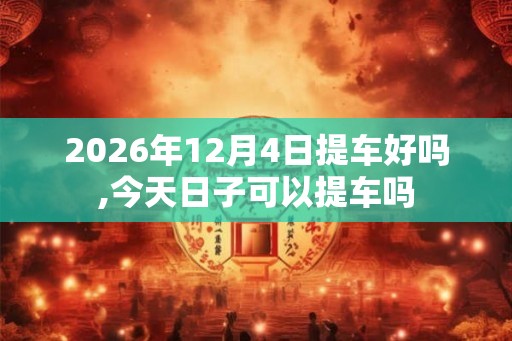 2026年12月4日提车好吗,今天日子可以提车吗
