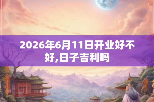 2026年6月11日开业好不好,日子吉利吗