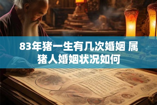 83年猪一生有几次婚姻 属猪人婚姻状况如何 83年猪一生有几次婚姻 属猪人婚姻状况如何