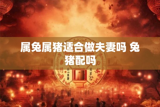 属兔属猪适合做夫妻吗 兔猪配吗