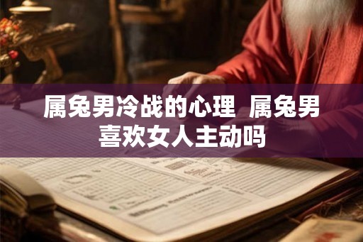 属兔男冷战的心理  属兔男喜欢女人主动吗