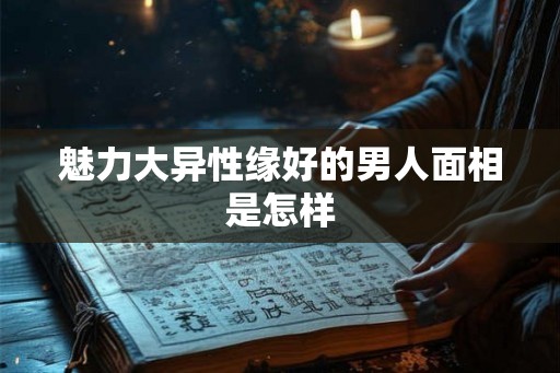 魅力大异性缘好的男人面相是怎样