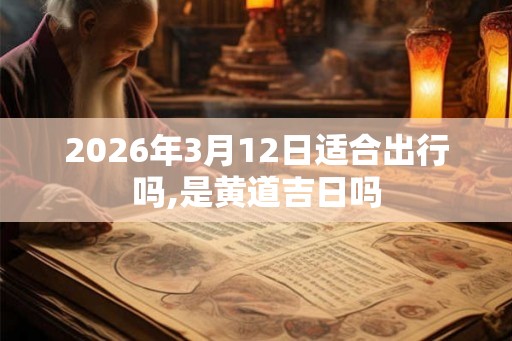 2026年3月12日适合出行吗,是黄道吉日吗