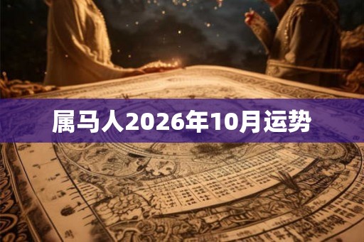 属马人2026年10月运势 属马人2026年10月运势