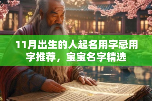 11月出生的人起名用字忌用字推荐，宝宝名字精选