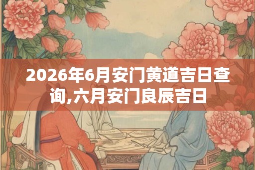 2026年6月安门黄道吉日查询,六月安门良辰吉日
