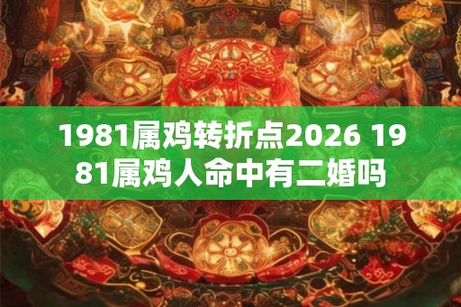 1981属鸡转折点2026 1981属鸡人命中有二婚吗 1981属鸡转折点2026 1981属鸡人命中有二婚吗