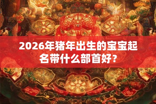 2026年猪年出生的宝宝起名带什么部首好？