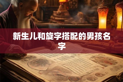 新生儿和旋字搭配的男孩名字