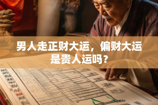 男人走正财大运，偏财大运是贵人运吗？