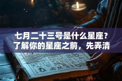 七月二十三号是什么星座？了解你的星座之前，先弄清楚阳历与阴历的关系