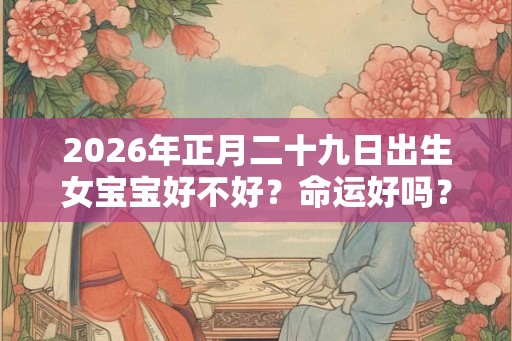 2026年正月二十九日出生女宝宝好不好？命运好吗？