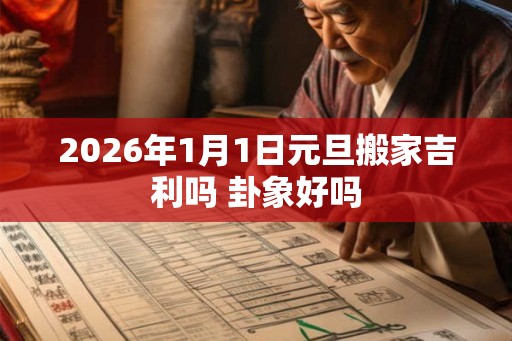 2026年1月1日元旦搬家吉利吗 卦象好吗