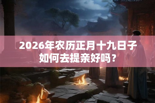 2026年农历正月十九日子如何去提亲好吗？