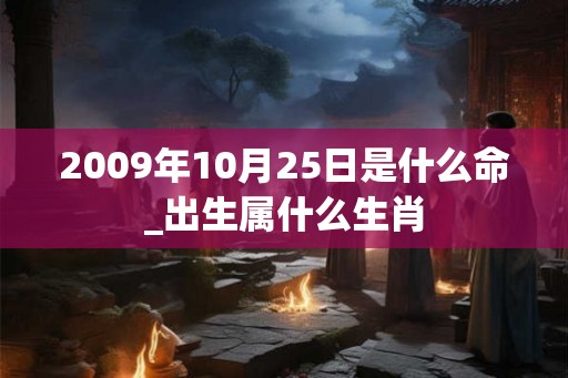 2009年10月25日是什么命_出生属什么生肖