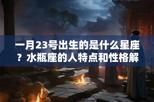 一月23号出生的是什么星座？水瓶座的人特点和性格解析