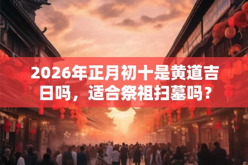 2026年正月初十是黄道吉日吗,适合祭祖扫墓吗? 2026年正月初十是黄道吉日吗,适合祭祖扫墓吗?