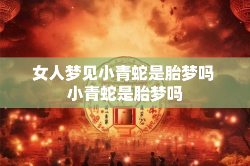 女人梦见小青蛇是胎梦吗 小青蛇是胎梦吗 女人梦见小青蛇是胎梦吗 小青蛇是胎梦吗